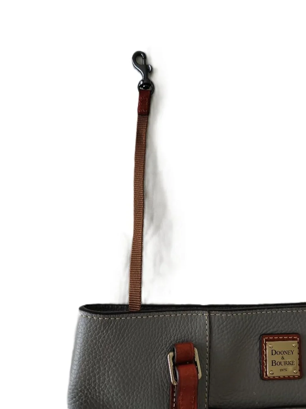 Dooney & Bourke Small Lexington Tote Elephant Pebble Grain Leather Handbag